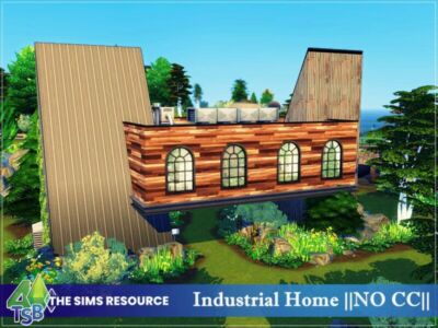 Industrial Home By Bozena Sims 4 CC