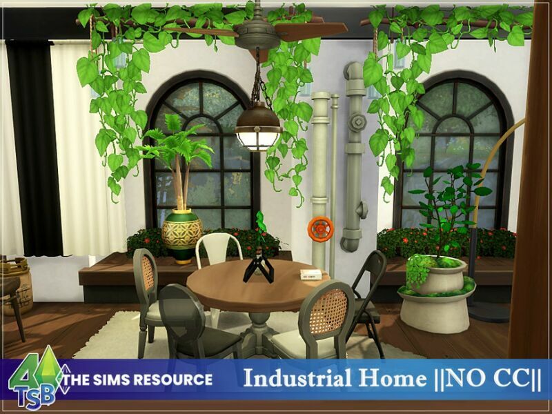 sims 4 cc industrial home by bozena 5