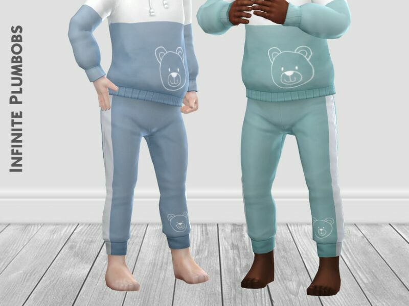 IP Toddler Teddy Bear Joggers By Infiniteplumbobs Sims 4 CC