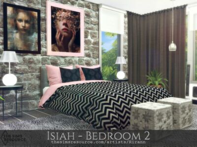 Isiah – Bedroom 2 – TSR CC Only By Rirann Sims 4 CC