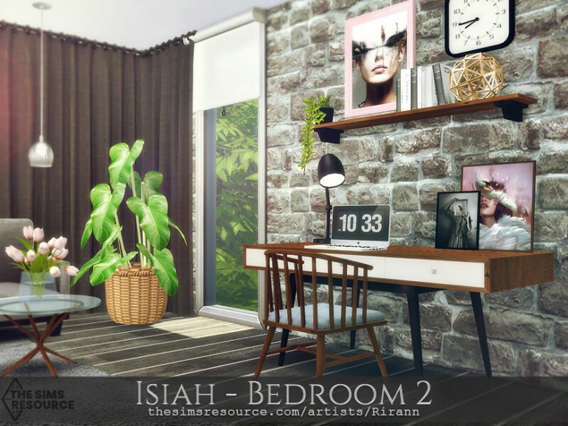 sims 4 cc isiah bedroom 2 tsr cc only by rirann 2