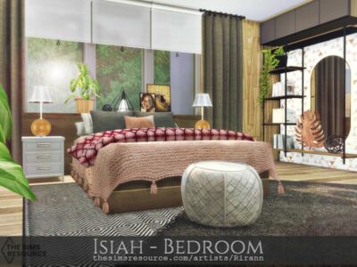 Isiah – Bedroom – TSR CC Only By Rirann Sims 4 CC