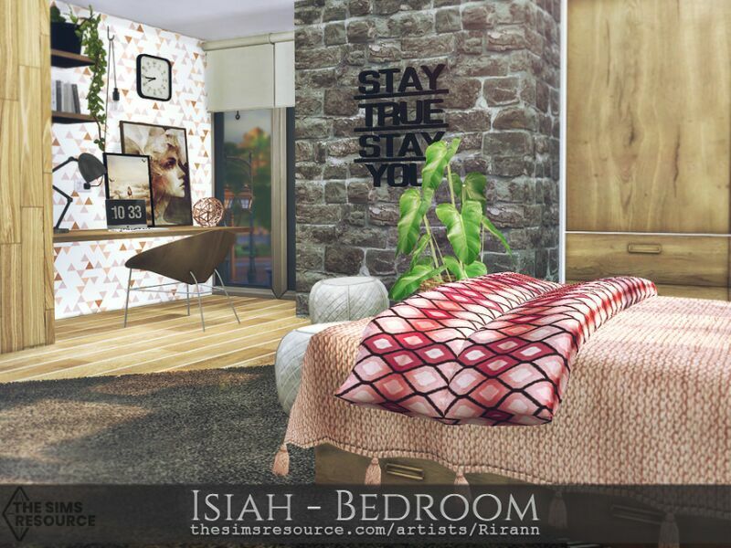 sims 4 cc isiah bedroom tsr cc only by rirann 4