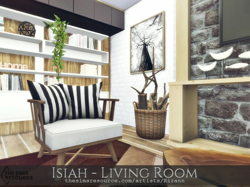 sims 4 cc isiah living room tsr cc only by rirann 2