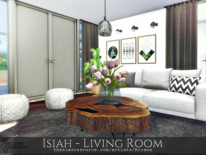 sims 4 cc isiah living room tsr cc only by rirann 3