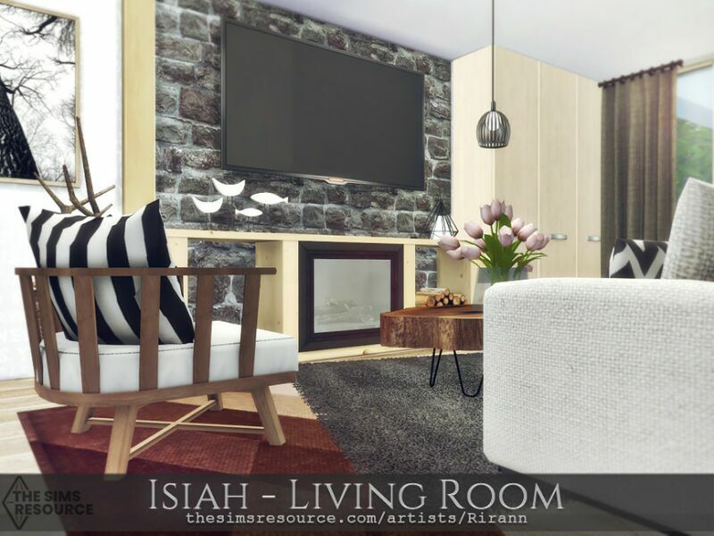 sims 4 cc isiah living room tsr cc only by rirann 5