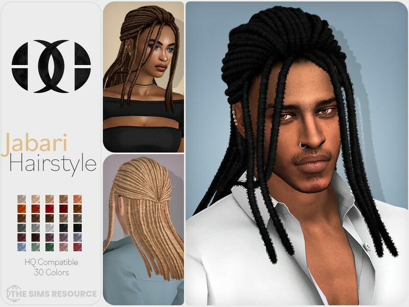 Jabari Hairstyle By Darknightt Sims 4 CC