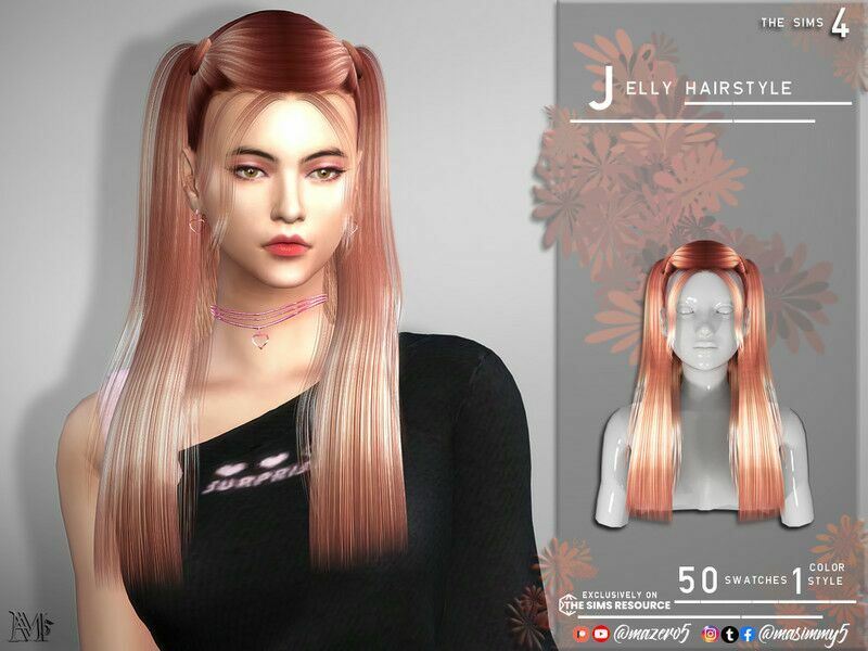 Jelly Hairstyle By Mazero5 Sims 4 CC