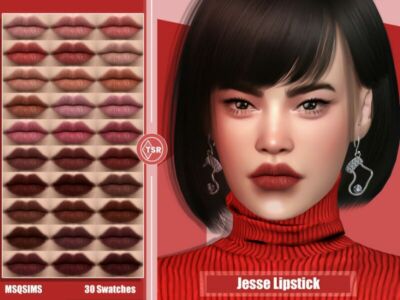 Jesse Lipstick By Msqsims Sims 4 CC