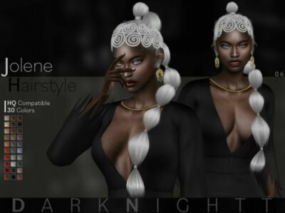 Jolene Hairstyle By Darknightt Sims 4 CC