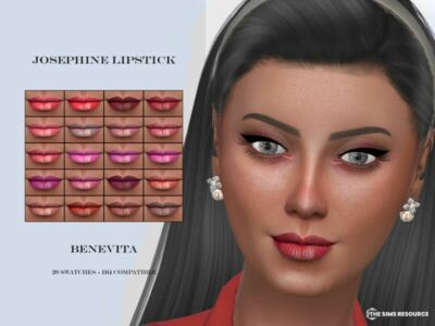 Josephine Lipstick [HQ] By Benevita Sims 4 CC