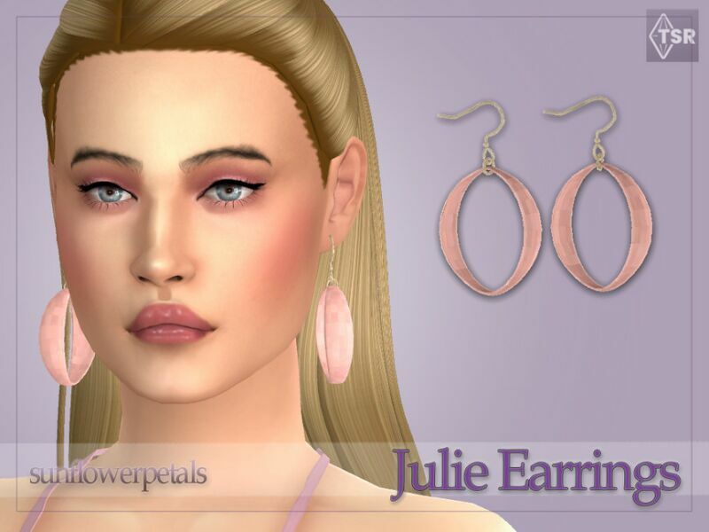 Julie Earrings By Sunflowerpetalscc Sims 4 CC