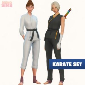 Karate CC SET By Monosims Sims 4 CC