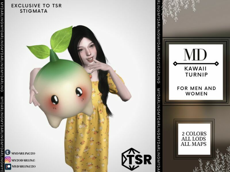 Kawaii Turnip Stigmata By Mydarling20 Sims 4 CC