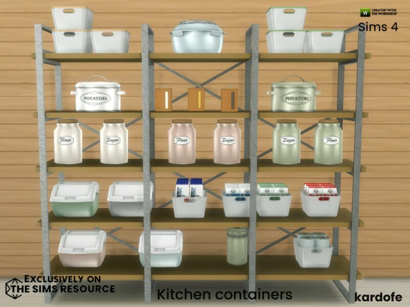 sims 4 cc kitchen containers by kardofe 2