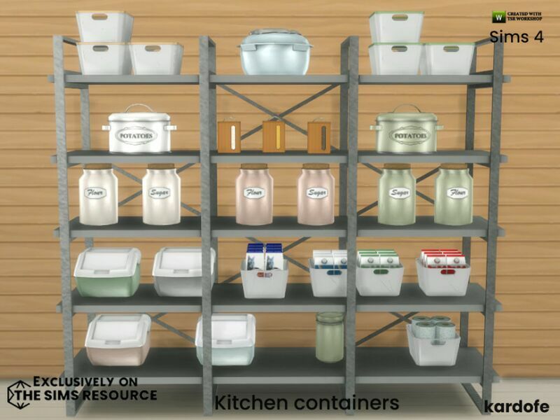 sims 4 cc kitchen containers by kardofe 3