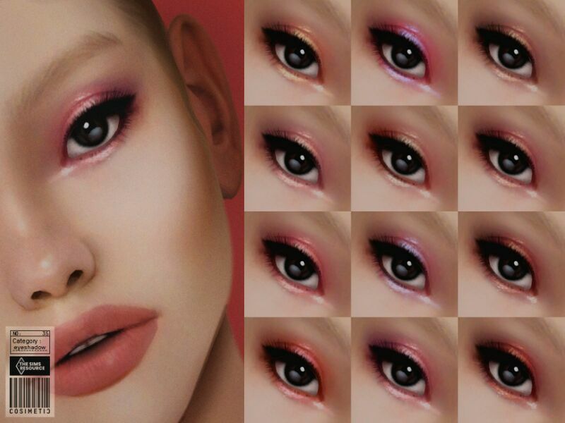 Korean Soft Eyeshadow | N35 By Cosimetic Sims 4 CC