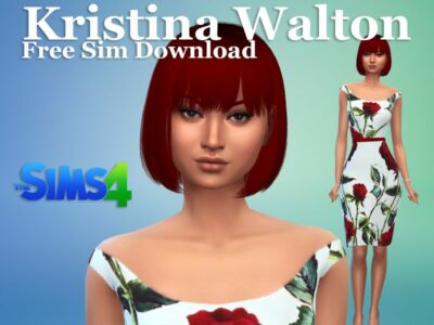 Kristina Walton Free SIM Download By VTK Sims 4 CC