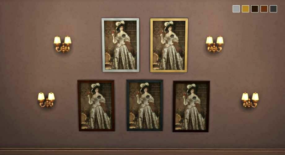 sims 4 cc lady dimitrescu painting set by geekygamingstuff 2