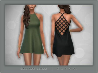 Lattice Dress. By Pipco Sims 4 CC