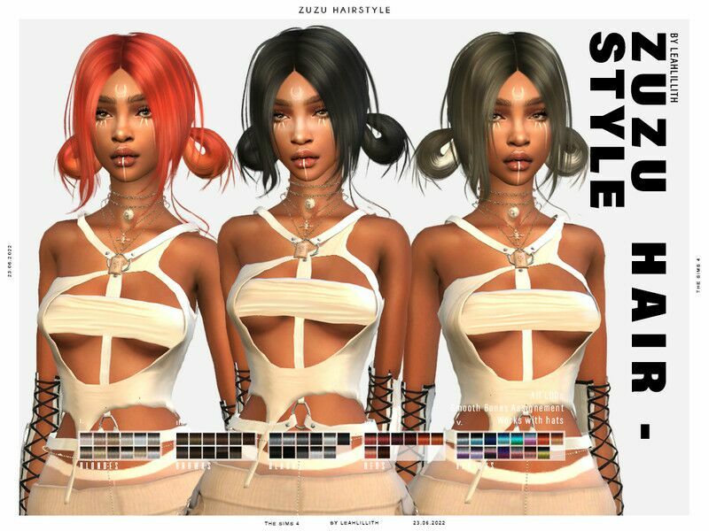 Leahlillith Zuzu Hairstyle Sims 4 CC