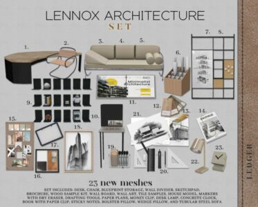 Lennox Architecture SET Sims 4 CC