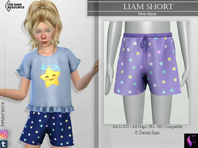 Liam Short By Katpurpura Sims 4 CC