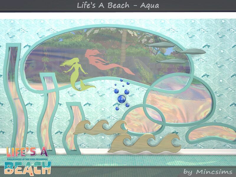 Life’S A Beach – Aqua SET Sims 4 CC