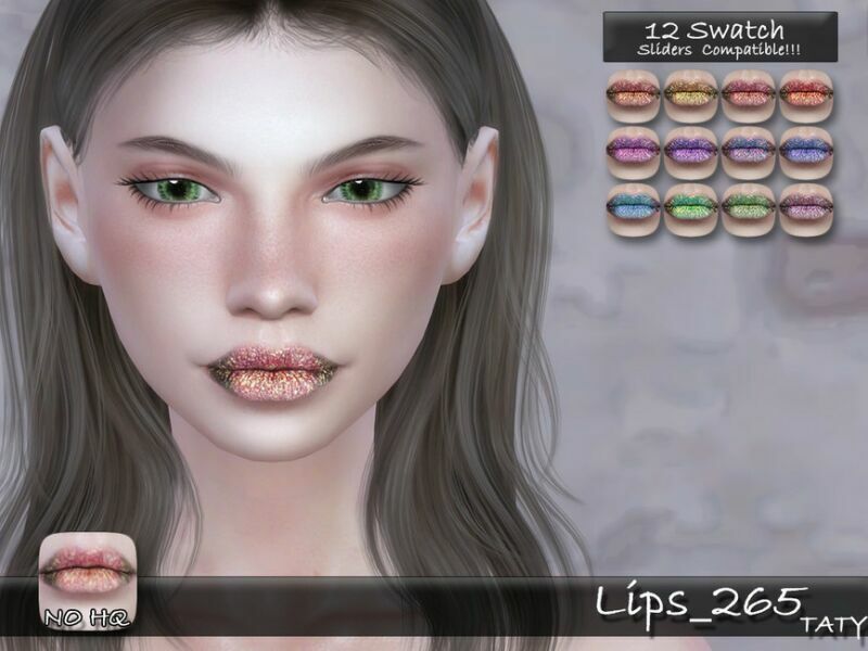 Lips_265 By Tatygagg Sims 4 CC