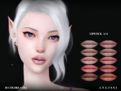 Lipstick A34 By Angissi Sims 4 CC