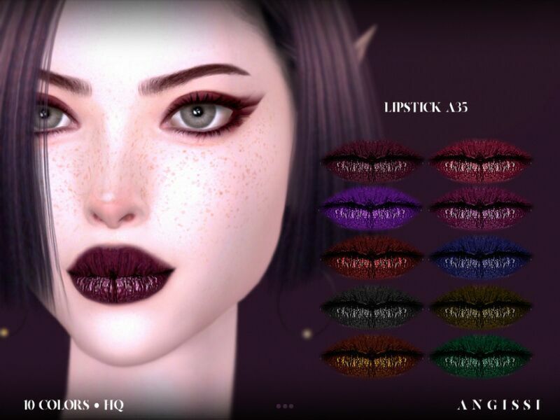 Lipstick-A35 By Angissi Sims 4 CC