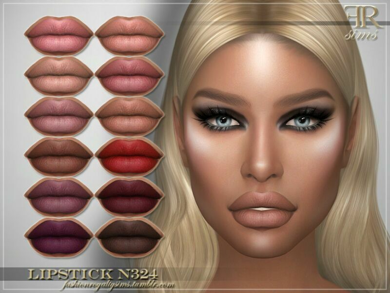 Lipstick N324 By Fashionroyaltysims Sims 4 CC