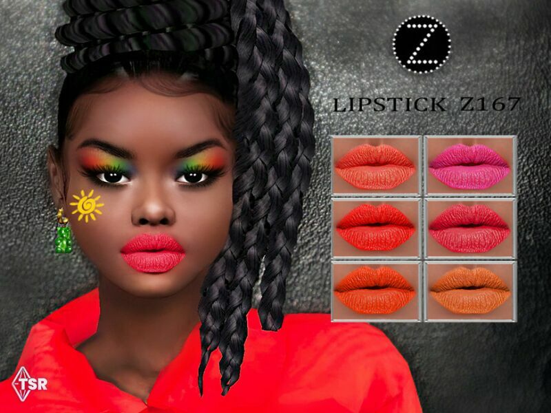 Lipstick Z167 By Zenx Sims 4 CC