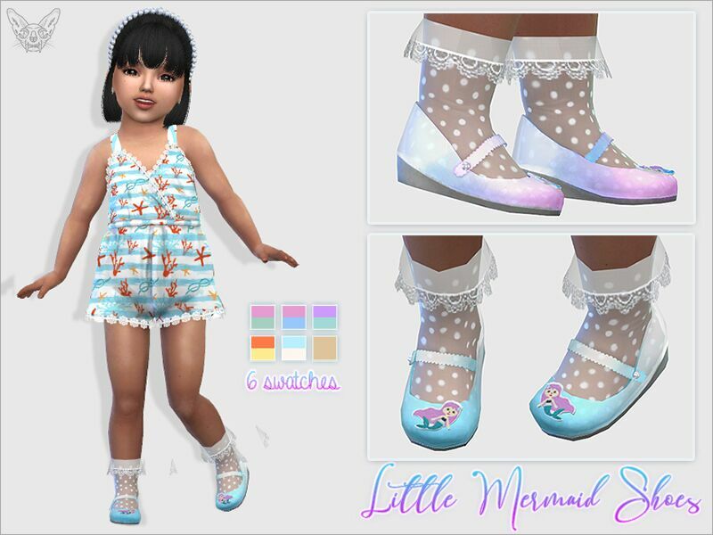 Little Mermaid Shoes For Toddlers By Giulietta Sims 4 CC