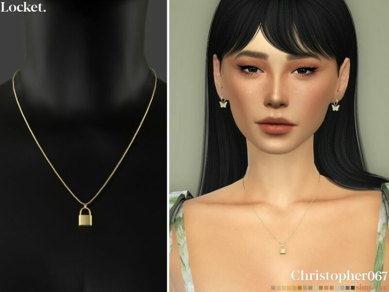 Locket Necklace By Christopher067 Sims 4 CC