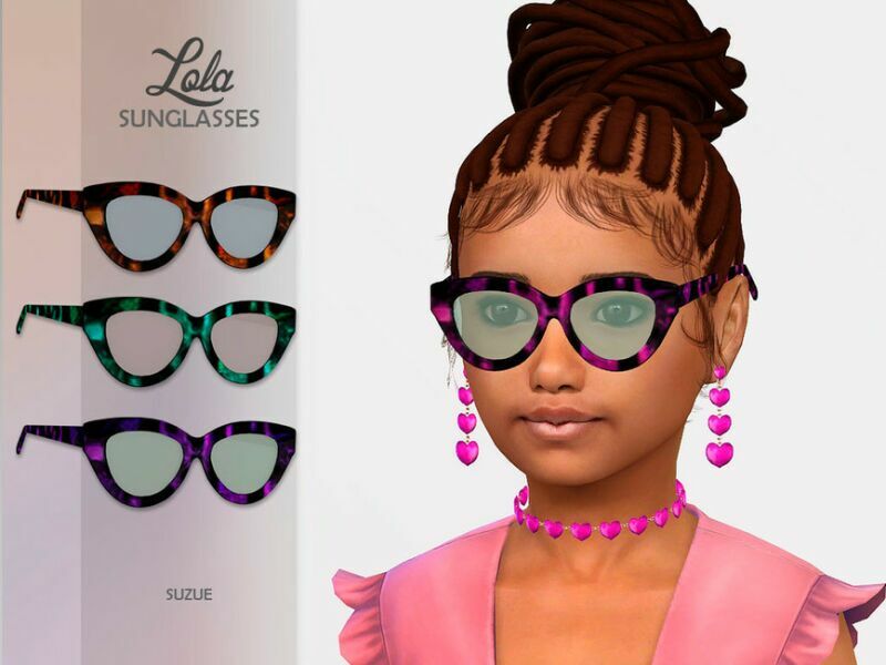 Lola Sunglasses Child By Suzue Sims 4 CC