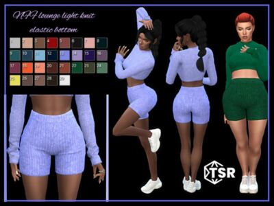 Lounge Light Knit Elastic Bottom By Nadiafabulousflow Sims 4 CC