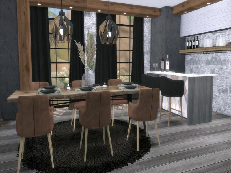 Lyra Dining Room By Suzz86 Sims 4 CC