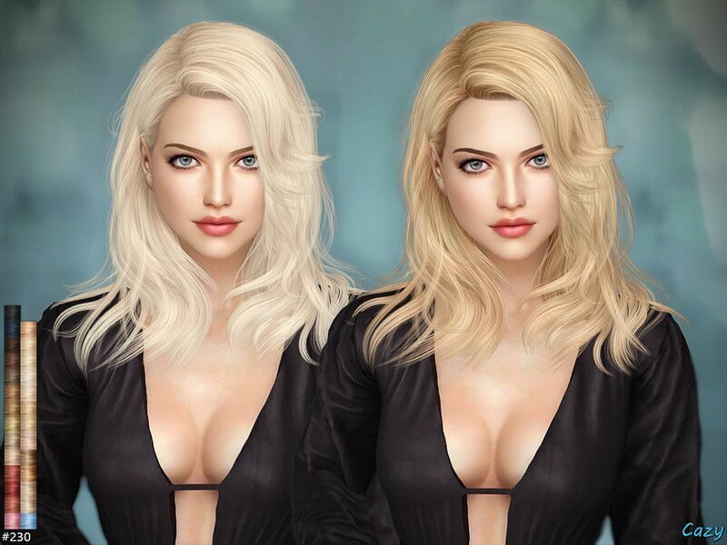 Margot – Female Hairstyle By Cazy Sims 4 CC