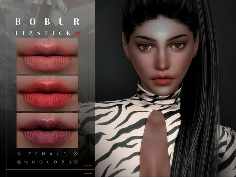 Matte Lipstick 134 By Bobur3 Sims 4 CC