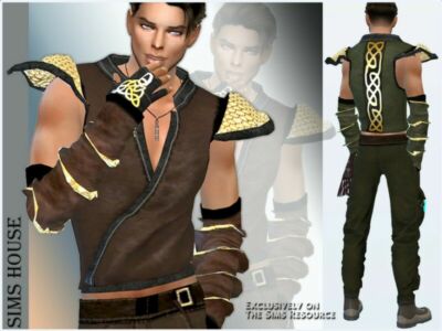 Men’S TOP For The Magician Sims 4 CC