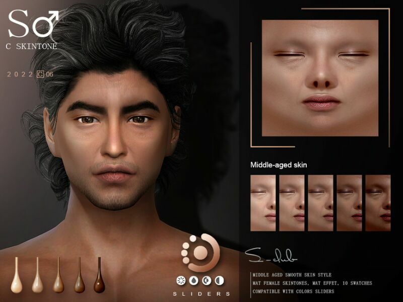 sims 4 cc middle aged male skintones by s club 2