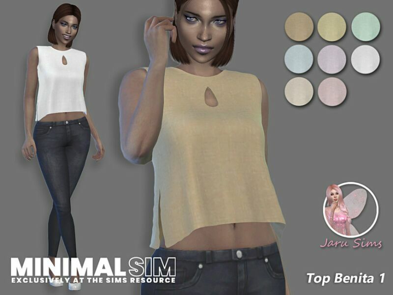 Minimal SIM TOP Benita 1 Sims 4 CC