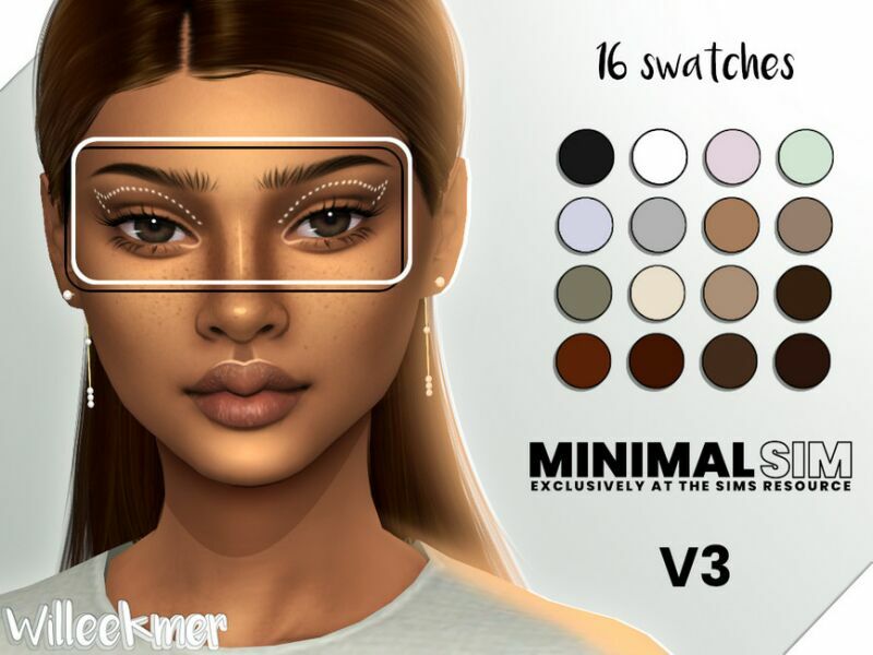 Minimalsim – Dottie Liner V3 By Willeekmer Sims 4 CC