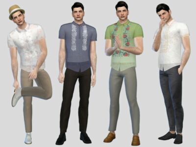 Modern Barong Tagalog / Everyday Sims 4 CC