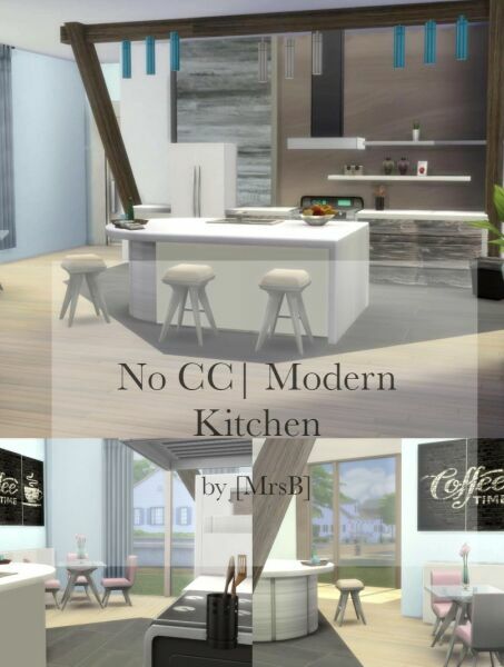 Modern Kitchen |CC Free By Mrsbarbiex3 Sims 4 CC