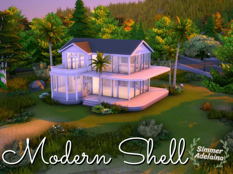 sims 4 cc modern shell 2