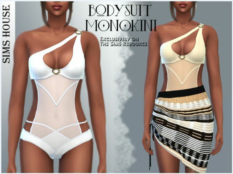 Monokini Bodysuit Sims 4 CC