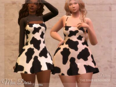 MOO Dress By Dissia Sims 4 CC