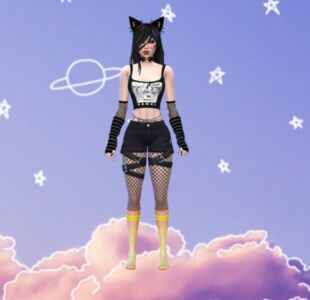 Moon3Sims Goth/Kawaii Socks Sims 4 CC